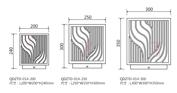 (QDZTD-014)ͭ˿ΰͷ200mm250mm300mmߴʾͼ